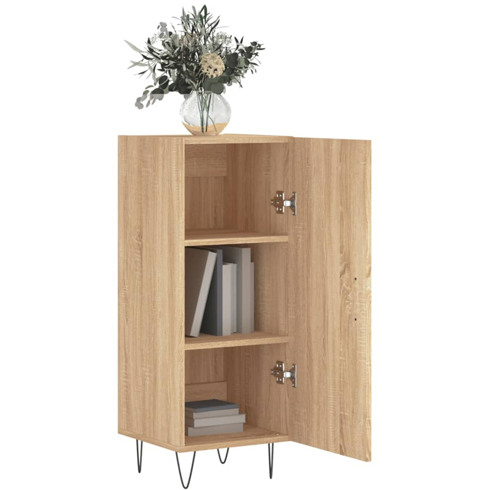 vidaXL Single Door Sonoma Oak Sideboard Image 4