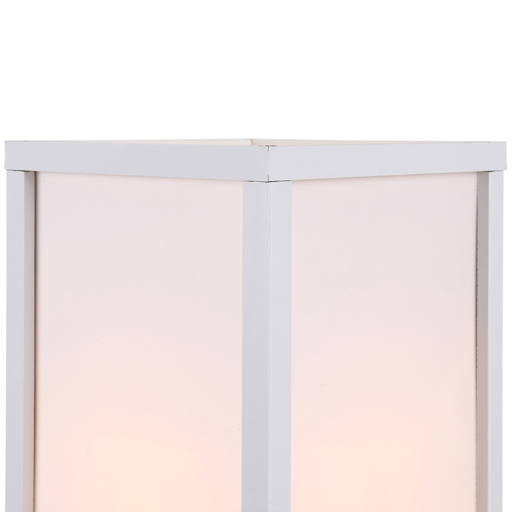Portland 3 Shelf White Floor Lamp Image 3