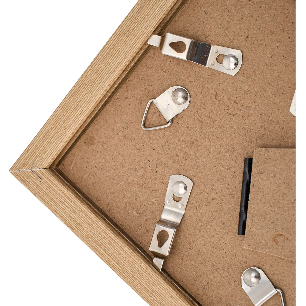 Living and Home Natural Wood Grain Photo Frame 4 x 6 inch 5 Pack Image 5