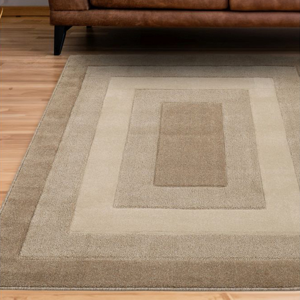 Homemaker Newport Latte Border Rug 200 x 290cm Image 1