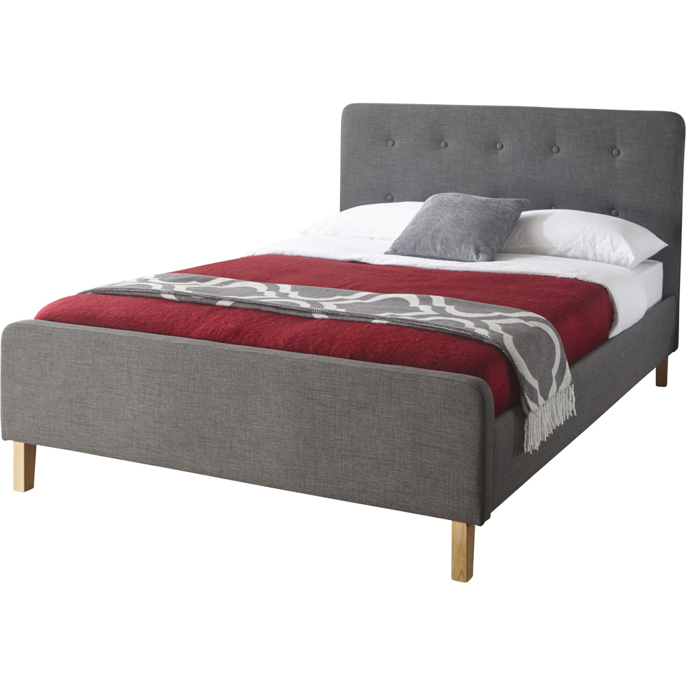 Ashbourne Bed Frame 135cm Grey Image 2