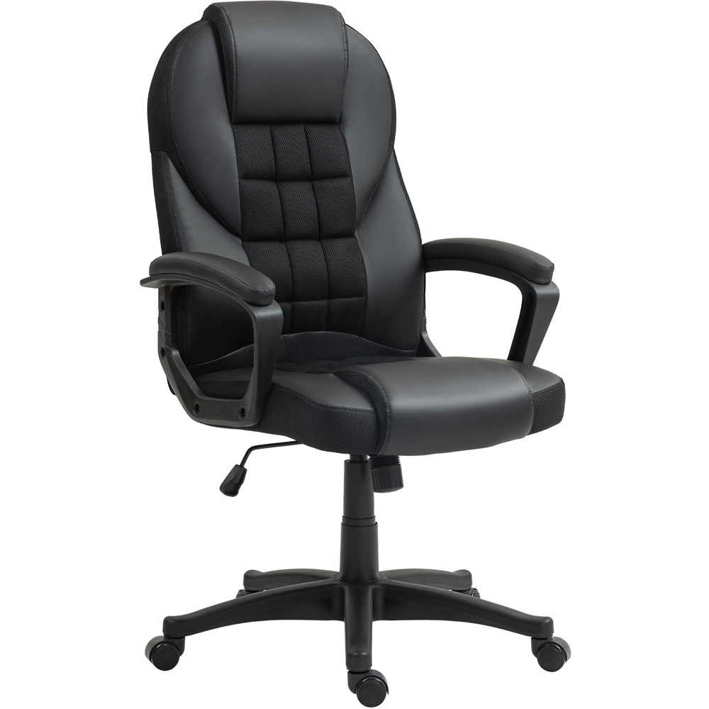 Portland Black Executive Office Chair with High Back and Armrests Image 3