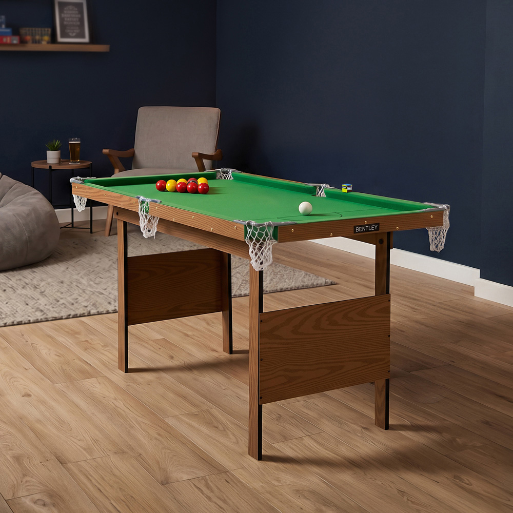 Charles Bentley Junior 4ft Pool Table Green Image 2