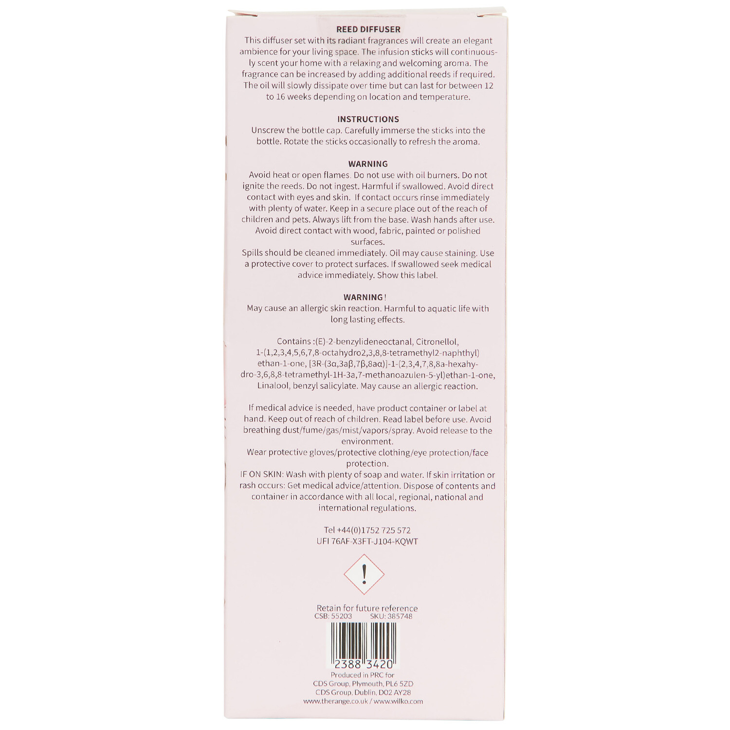 Floral Diffuser 200ml  - Multicolour Image 3