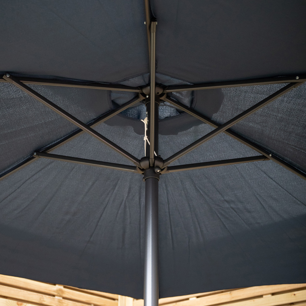 Samuel Alexander Havana Blue Crank Handle Garden Parasol 2.7m Image 7