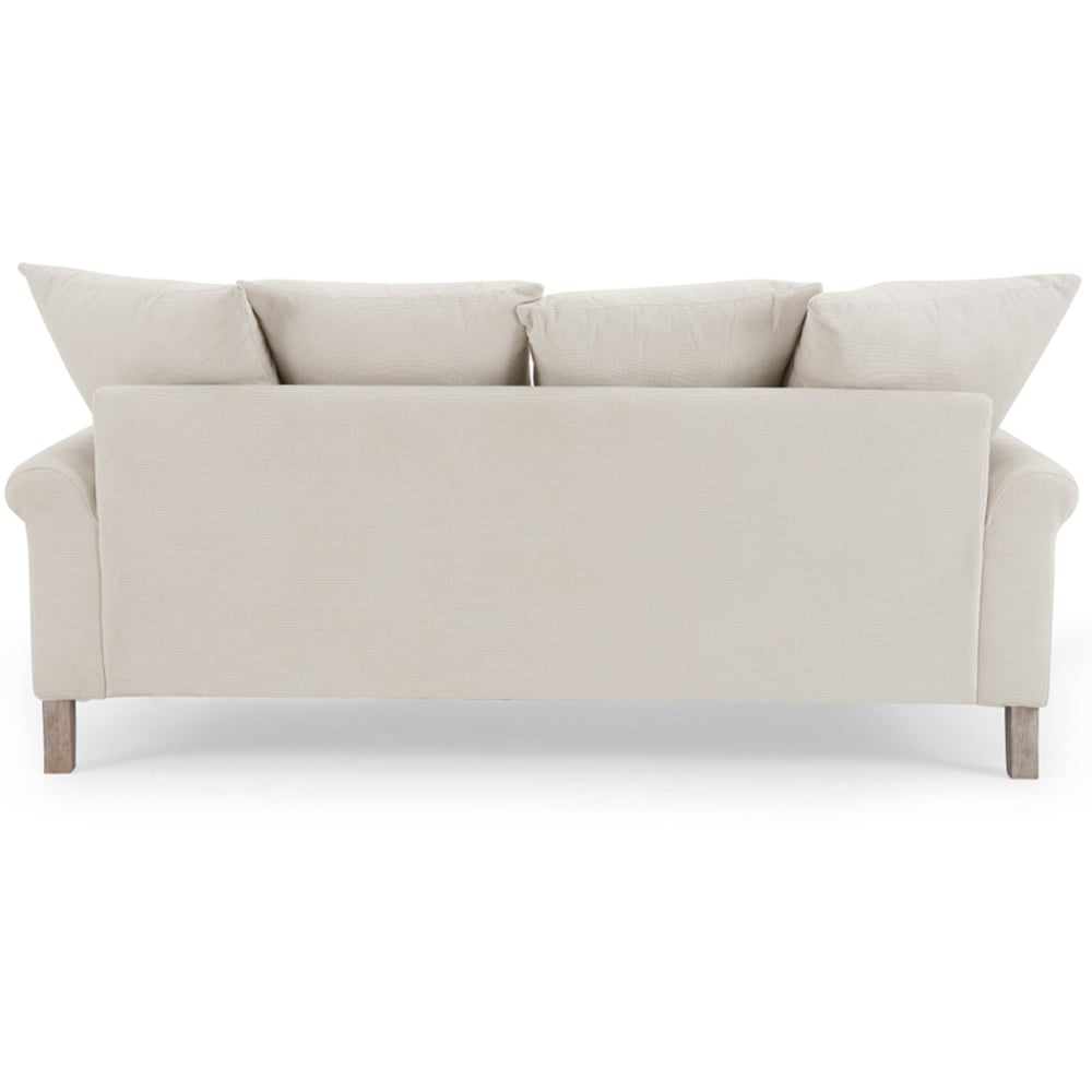 Home Detail Churchill 3 Seater Ivory Linen Sofa Image 5