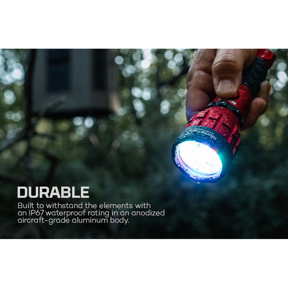 Nebo IllumaTrace Blood Tracker 190 Lumens Rechargeable White Flashlight with Blood-Tracking Mode Image 6