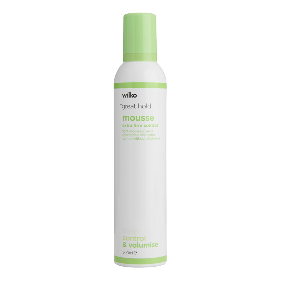 Wilko Hair Mousse Extra Firm 300ml Image