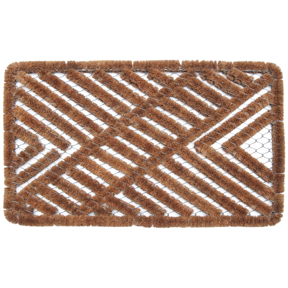 Coco & Coir Iron Heart Coir Door Mat 45 x 75cm Image 1