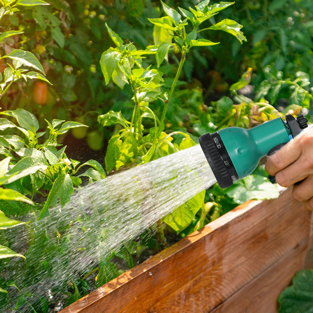 Outsunny Green Retractable Hose Reel Wall Mounted with Lock 30m Image 4