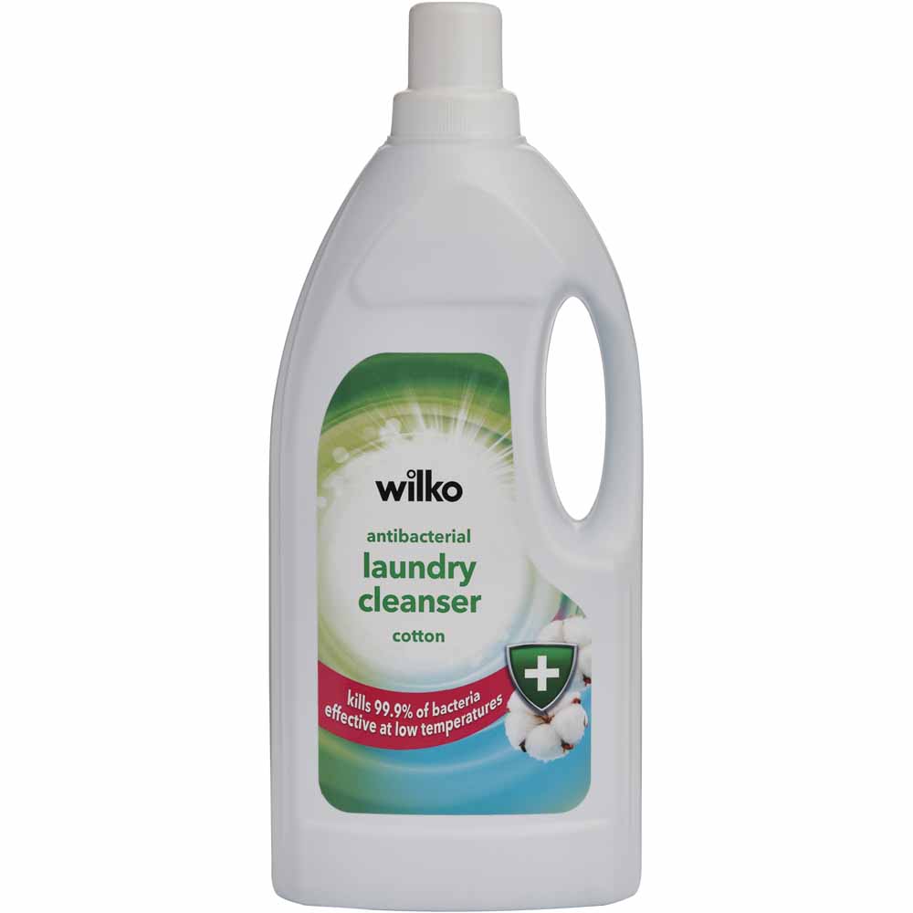Wilko Antibacterial White Cotton Fleur Laundry Cleanser 1L Image