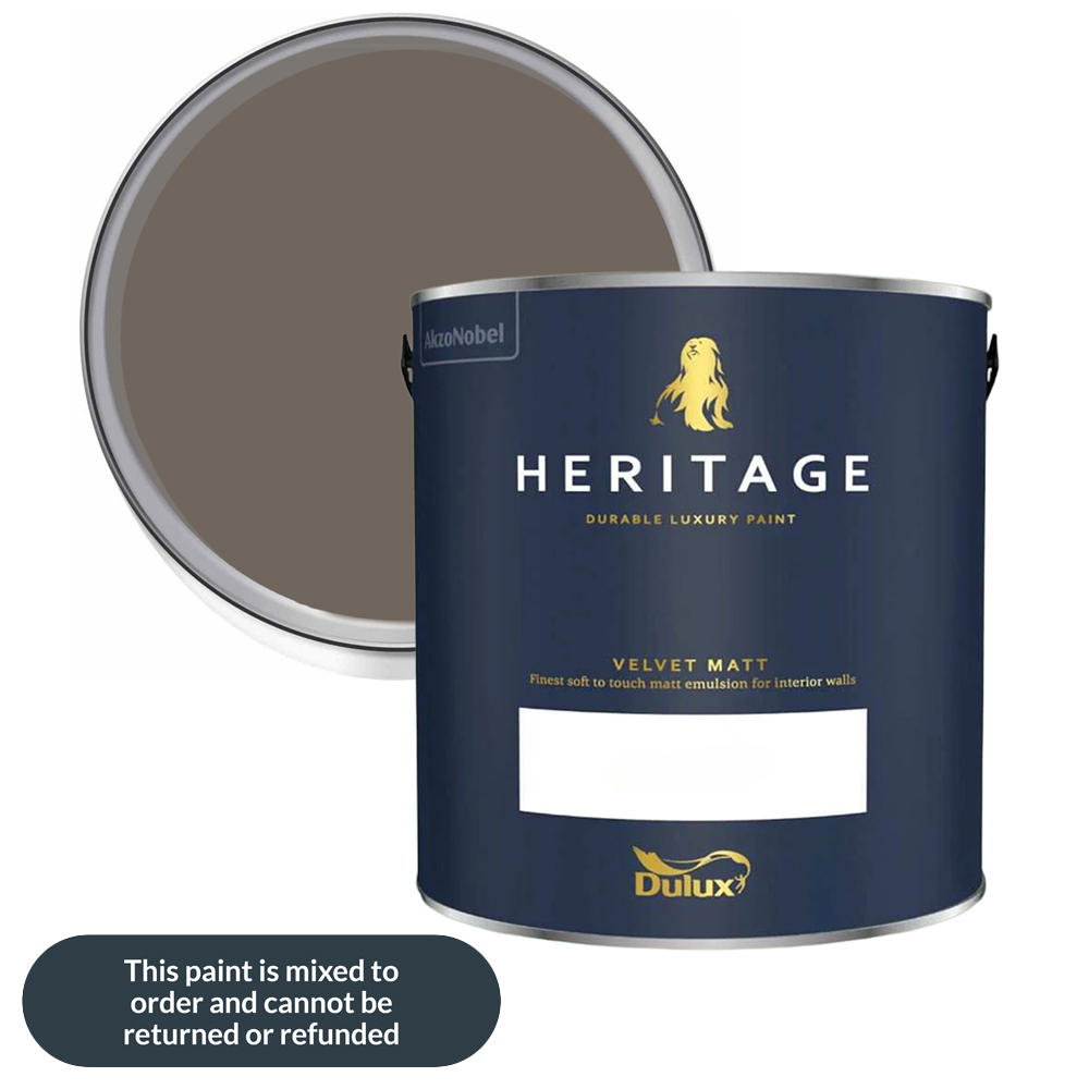 Dulux Heritage Walls and Ceilings Wooded Walk Velvet Matt Emulsion Paint 2.5L Image 1