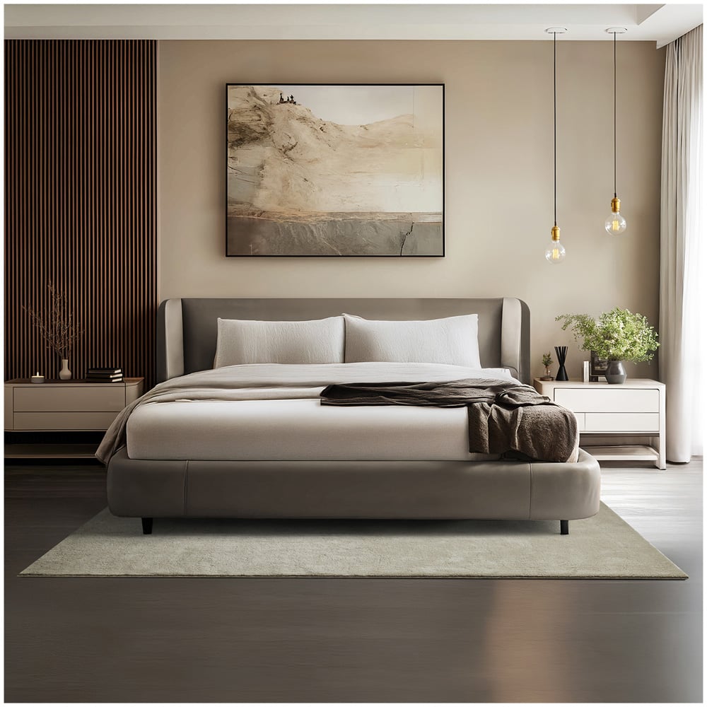 tectake Zonelle Sand Short Pile Ultra Soft Rug 200 x 140cm Image 2