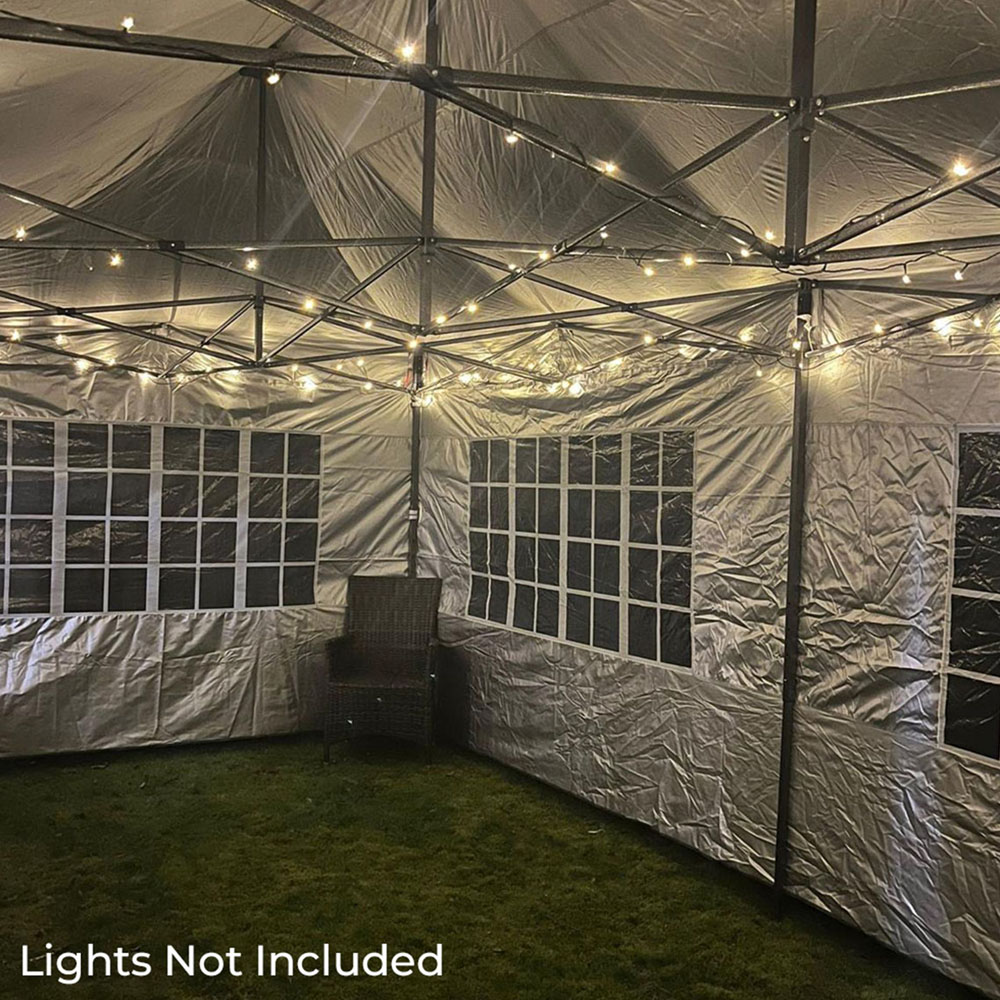 Jack Stonehouse 6 x 3m Dark Grey Pop Up Gazebo Image 4