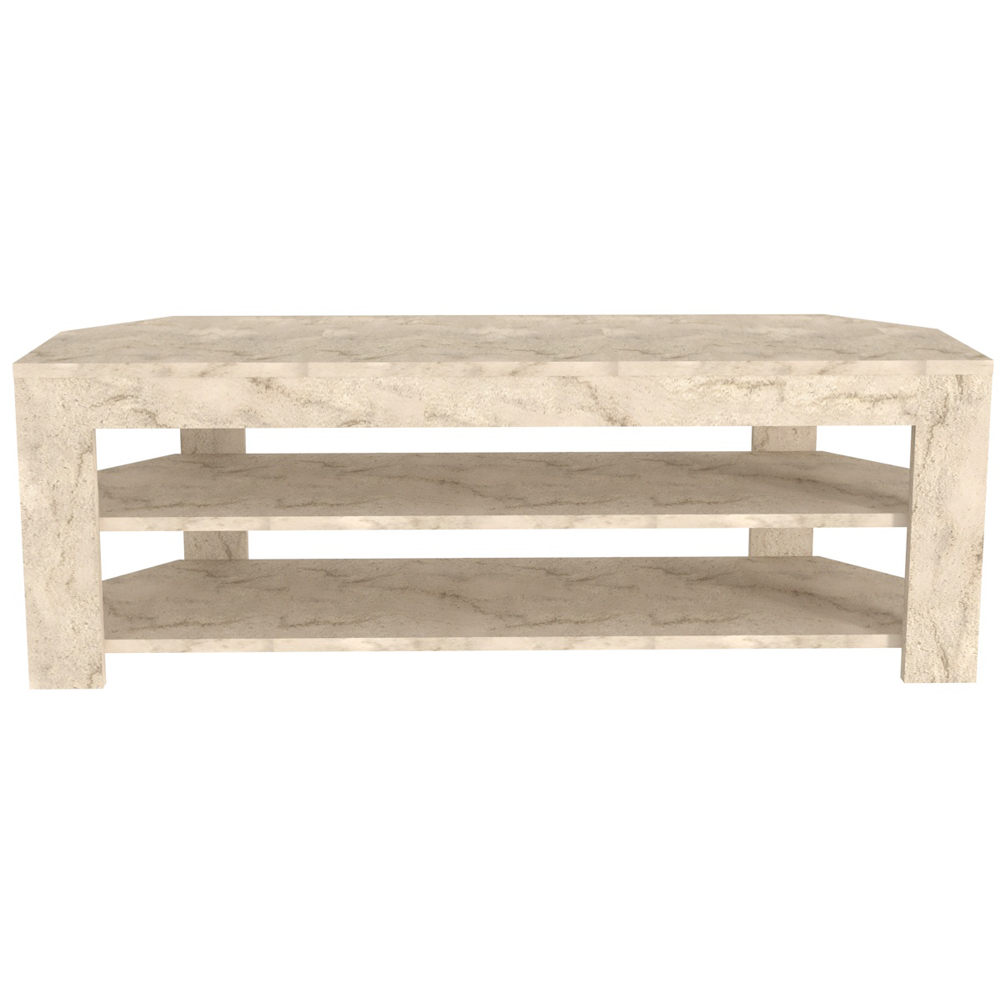 Decorotika Rita 2 Shelf Traverter Corner TV Stand for 43 inch TV Image 2
