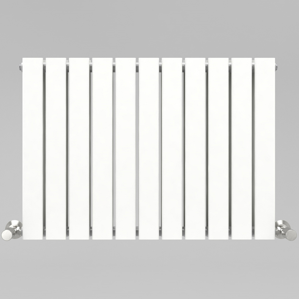 White 5074 BTU Double Flat Panel Vertical Column Radiator 600 x 748mm Image 3