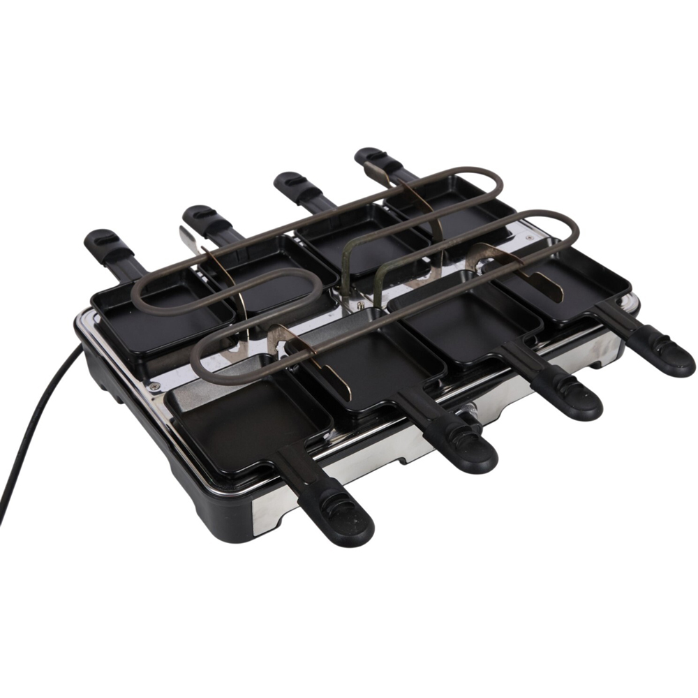 Raclette Grill with Fondue and Accessories Black Image 6
