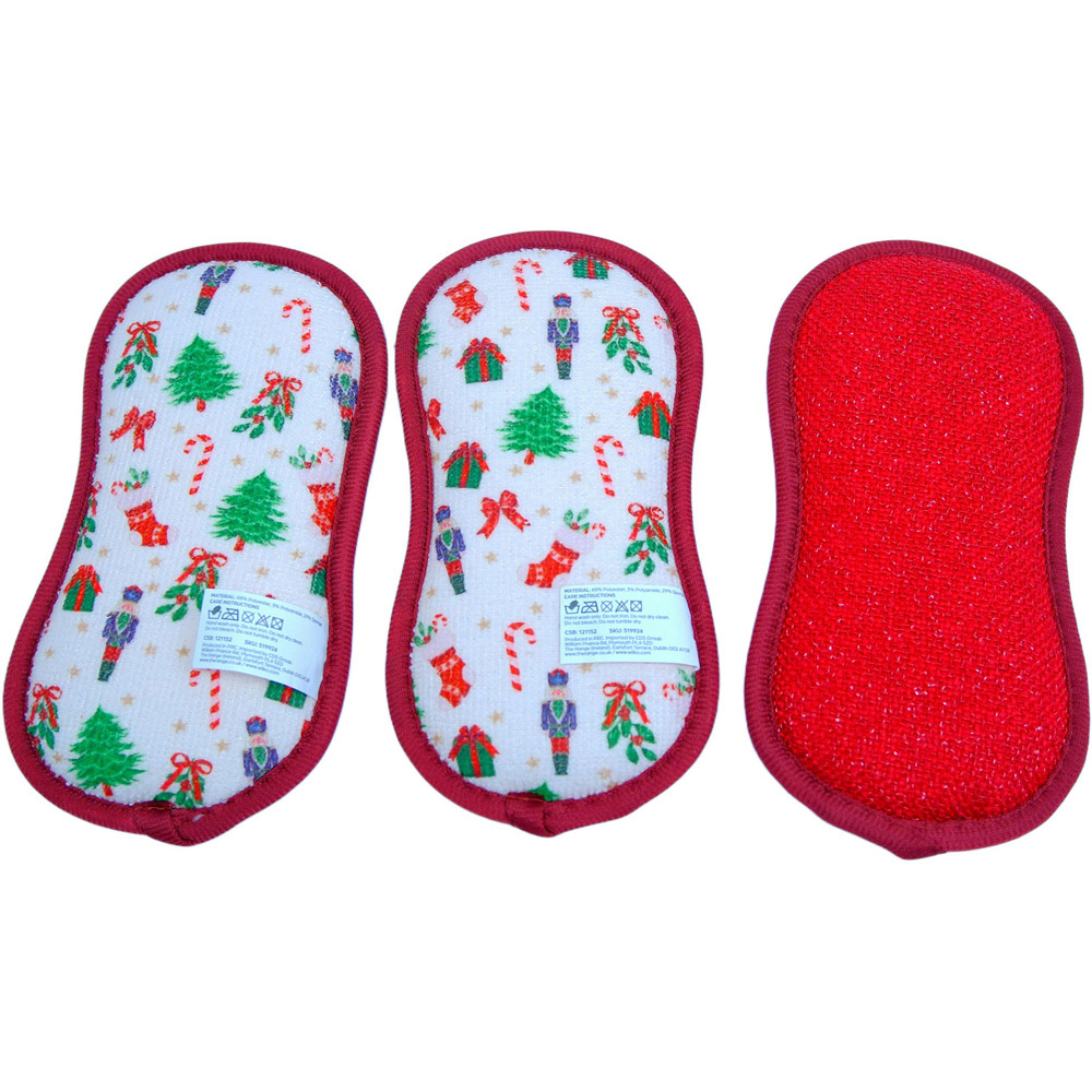 Pack of 3 Christmas Cleaning Pads Image 3