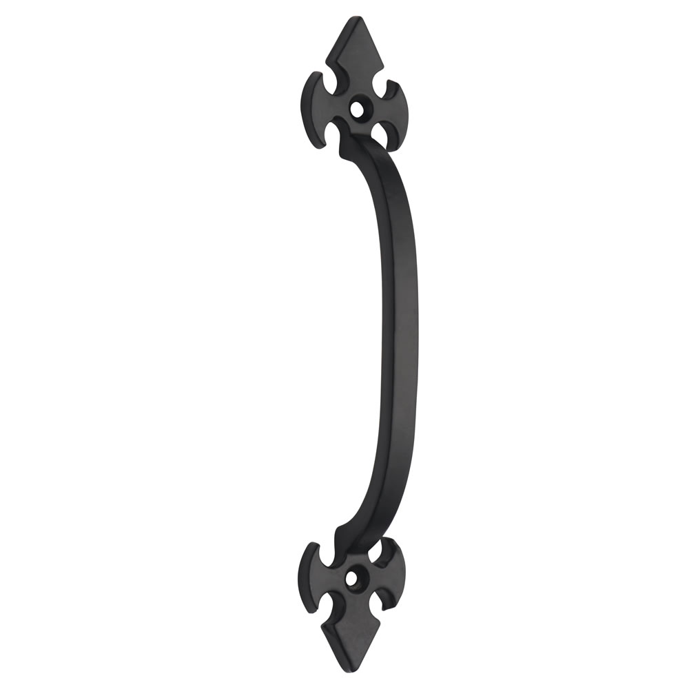 Wilko 105mm Fleur Black Door Handles Image