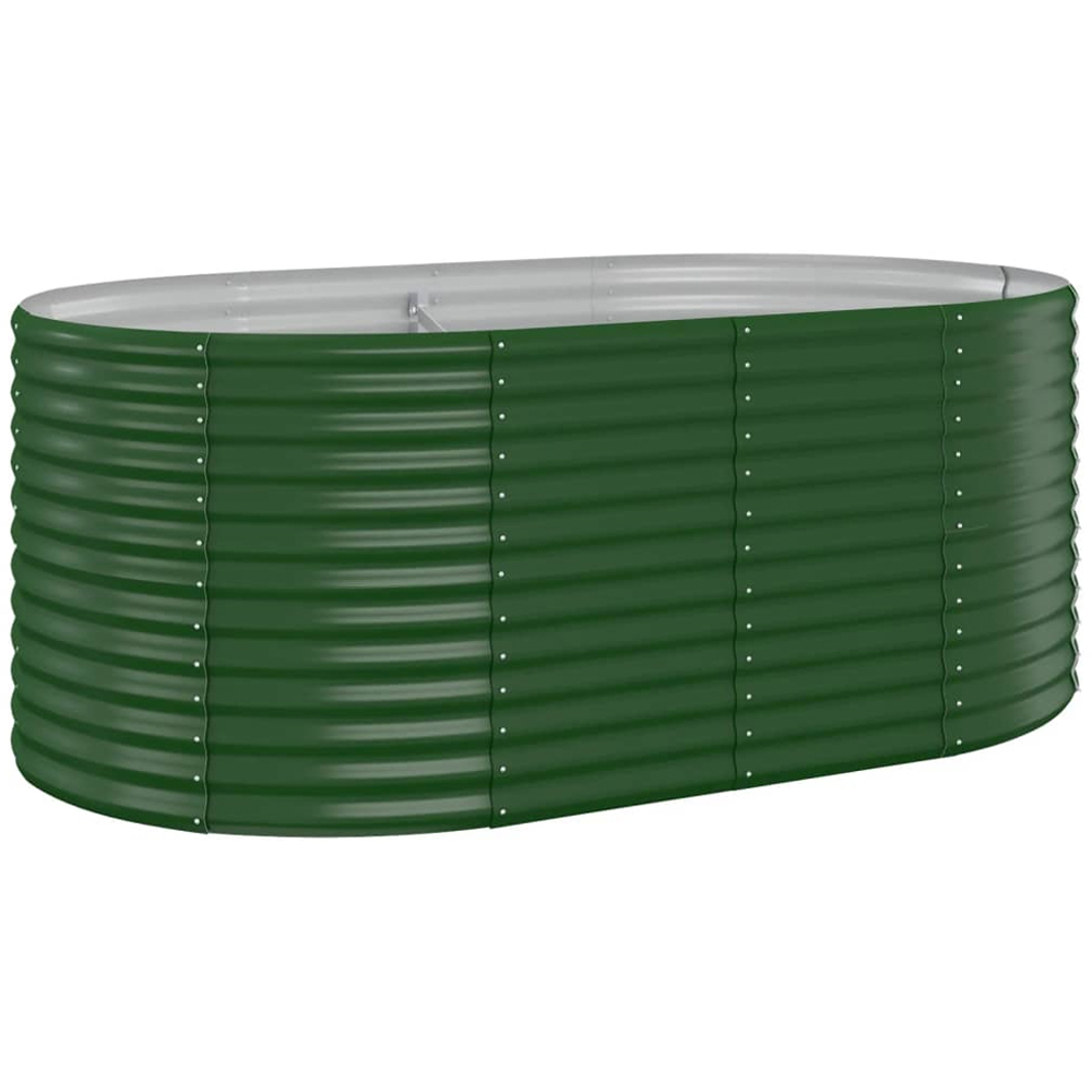 vidaXL Green Galvanised Steel Raised Garden Bed 175 x 100 x 68cm Image 1
