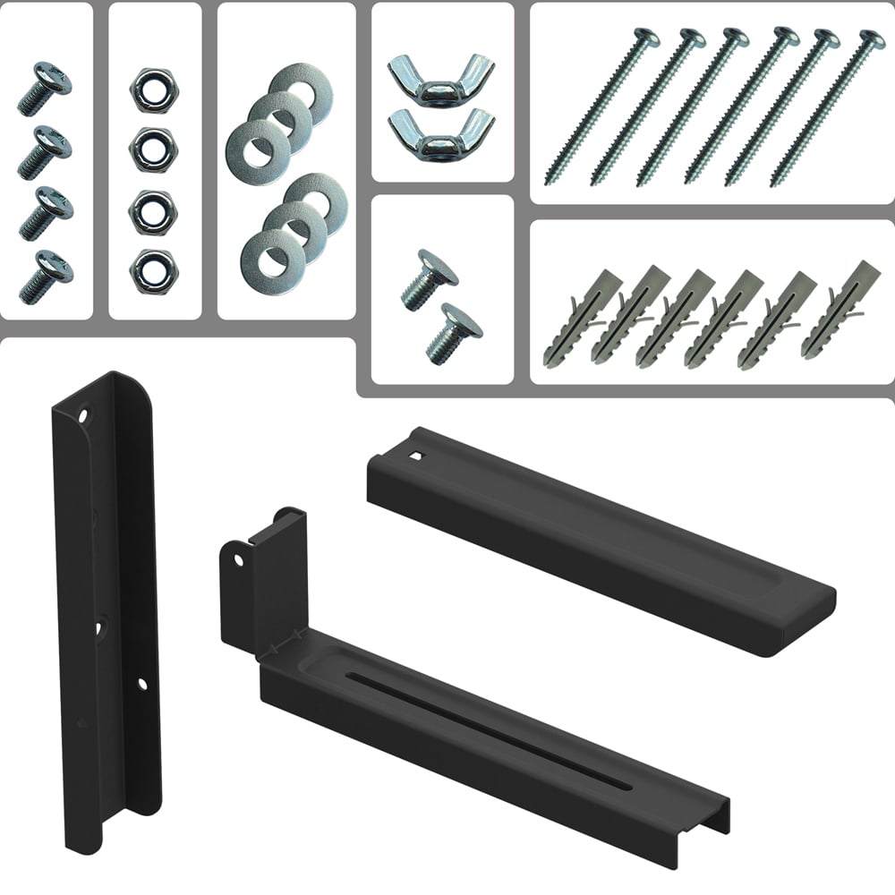 AVF Universal 45cm Black Microwave Wall Bracket Image 5