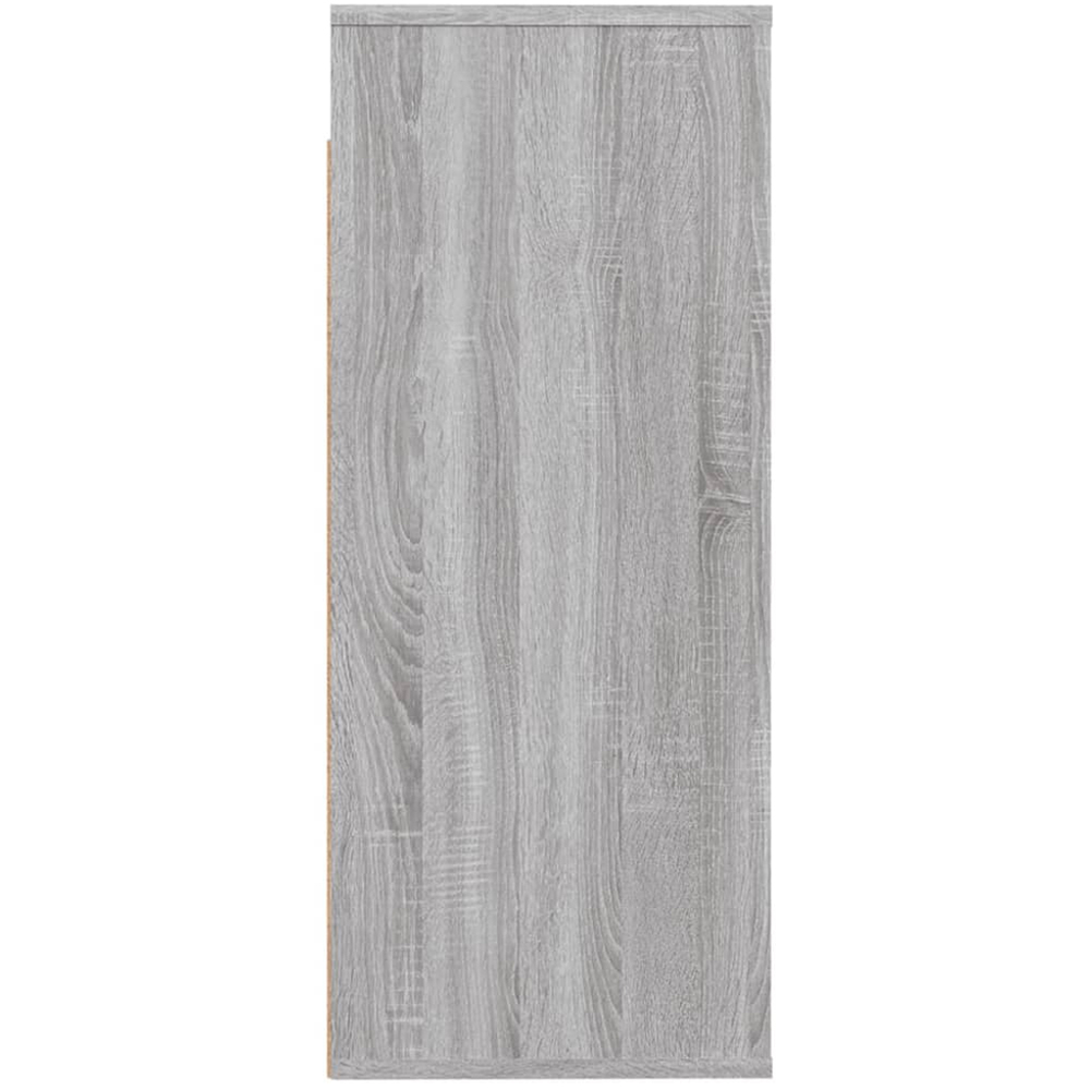 vidaXL 3 Open Shelf Grey Sonoma Wall Mounted Cabinet Image 6