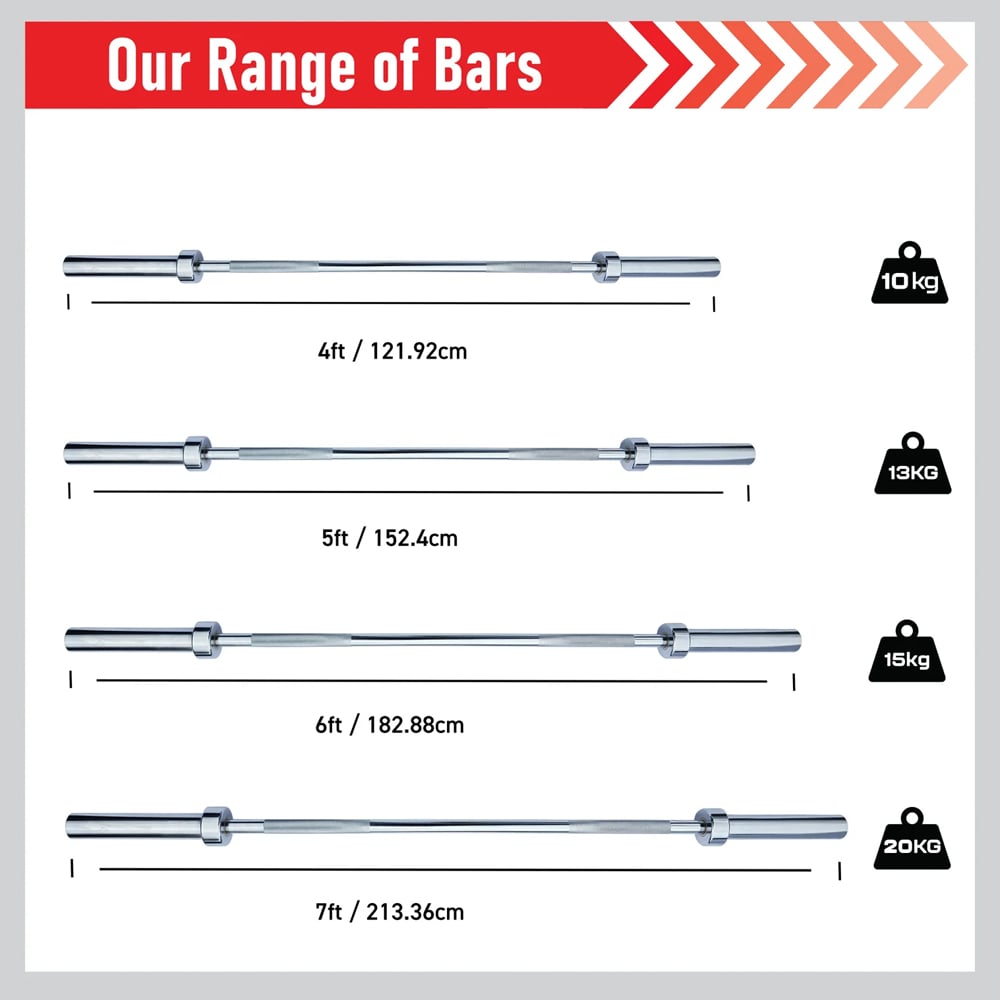 Body Revolution Olympic Barbell Bar 1.2m Image 3