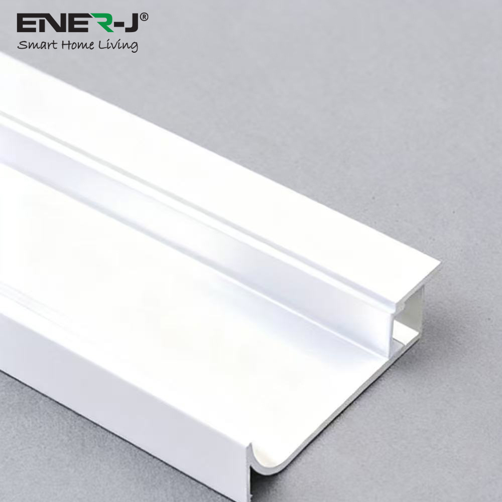 ENER-J 71.3mm Aluminium Skirting Profile with Rounded Edge 3m Image 3