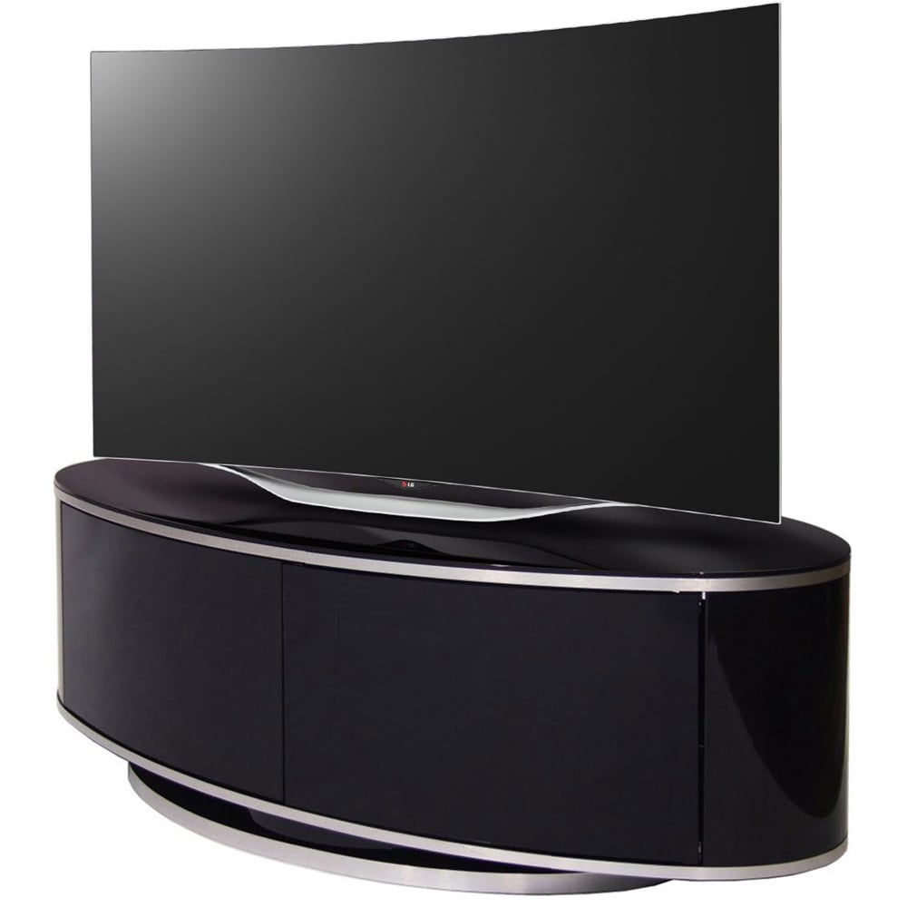 MDA Designs Luna 2 Door Black TV Unit Image 4