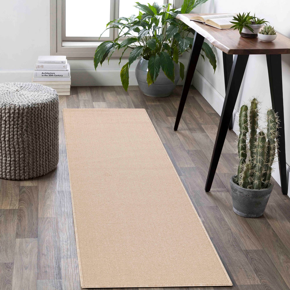 Desire Rugs Simple Light Beige Low Pile Felt Backing Tufted Rug 230 x 160cm Image 6