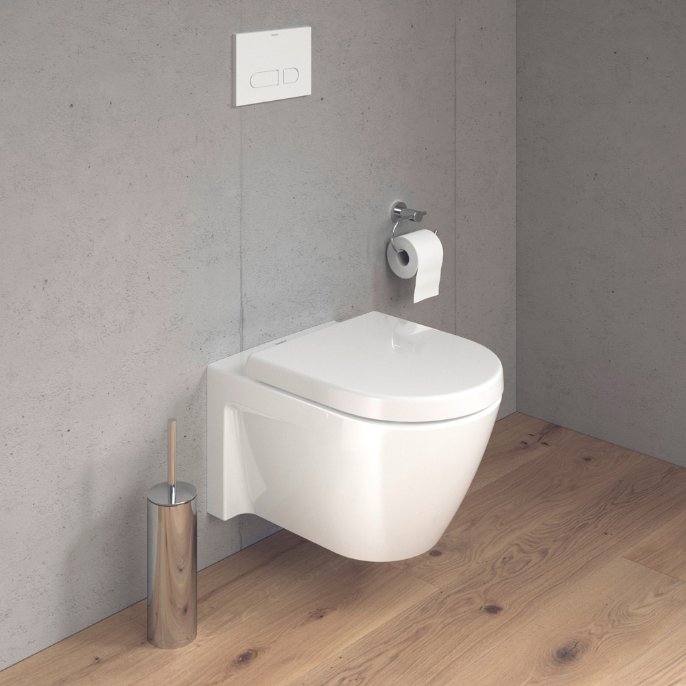Duravit White Toilet Seat and Cover 370 x 431mm Image 2