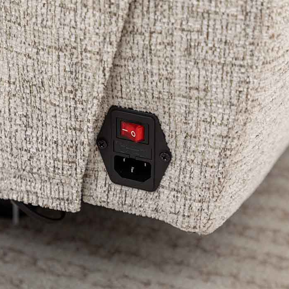 Long Island 2 Seater Beige Recliner Sofa Image 7