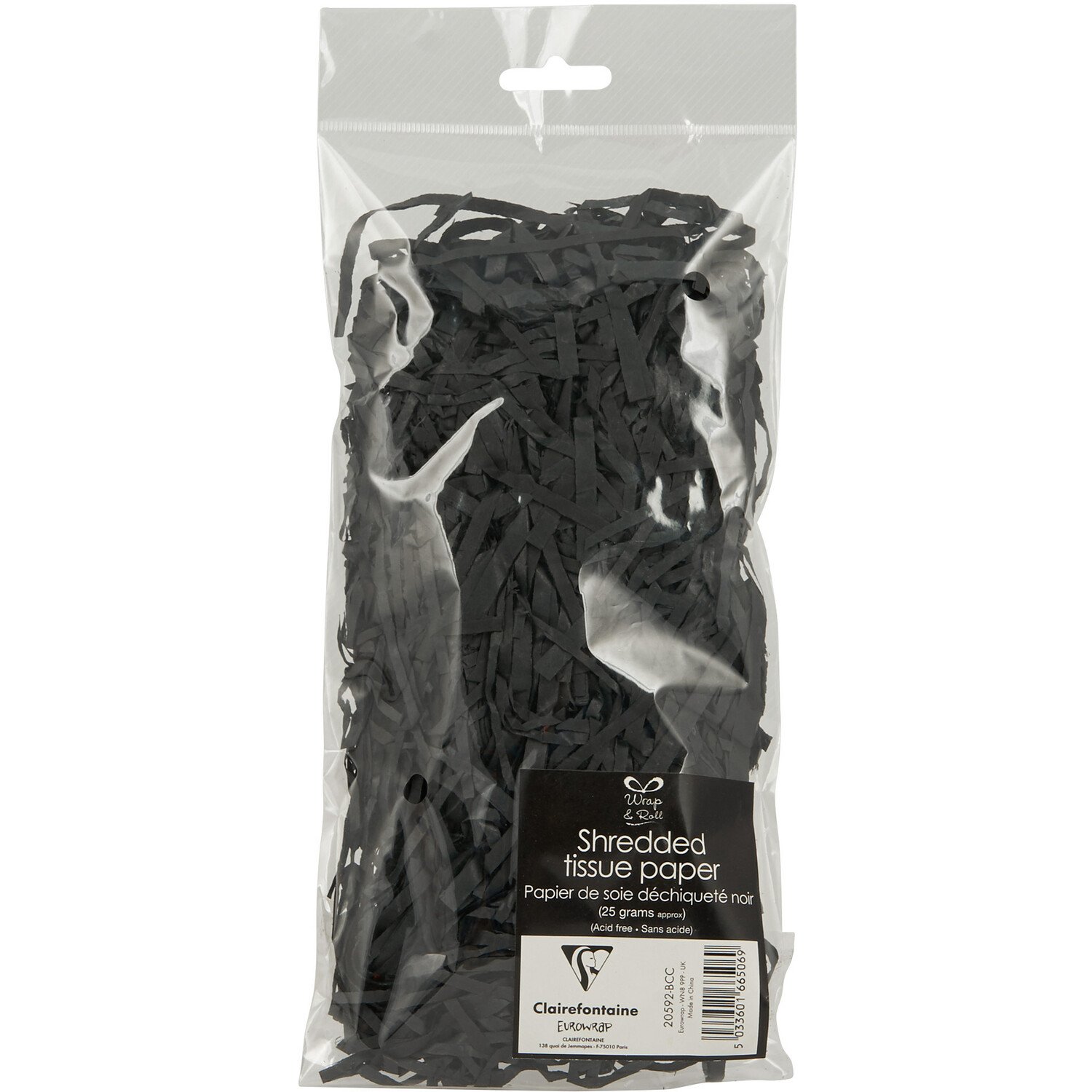 Shredded Tissue Paper Pack - Black / 27cm Image 1