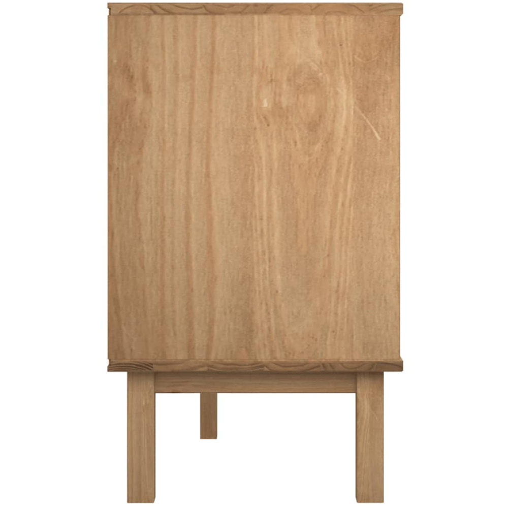vidaXL Otta 6 Drawer Brown and White Solid Wood Pine Storage Cabinet Image 5