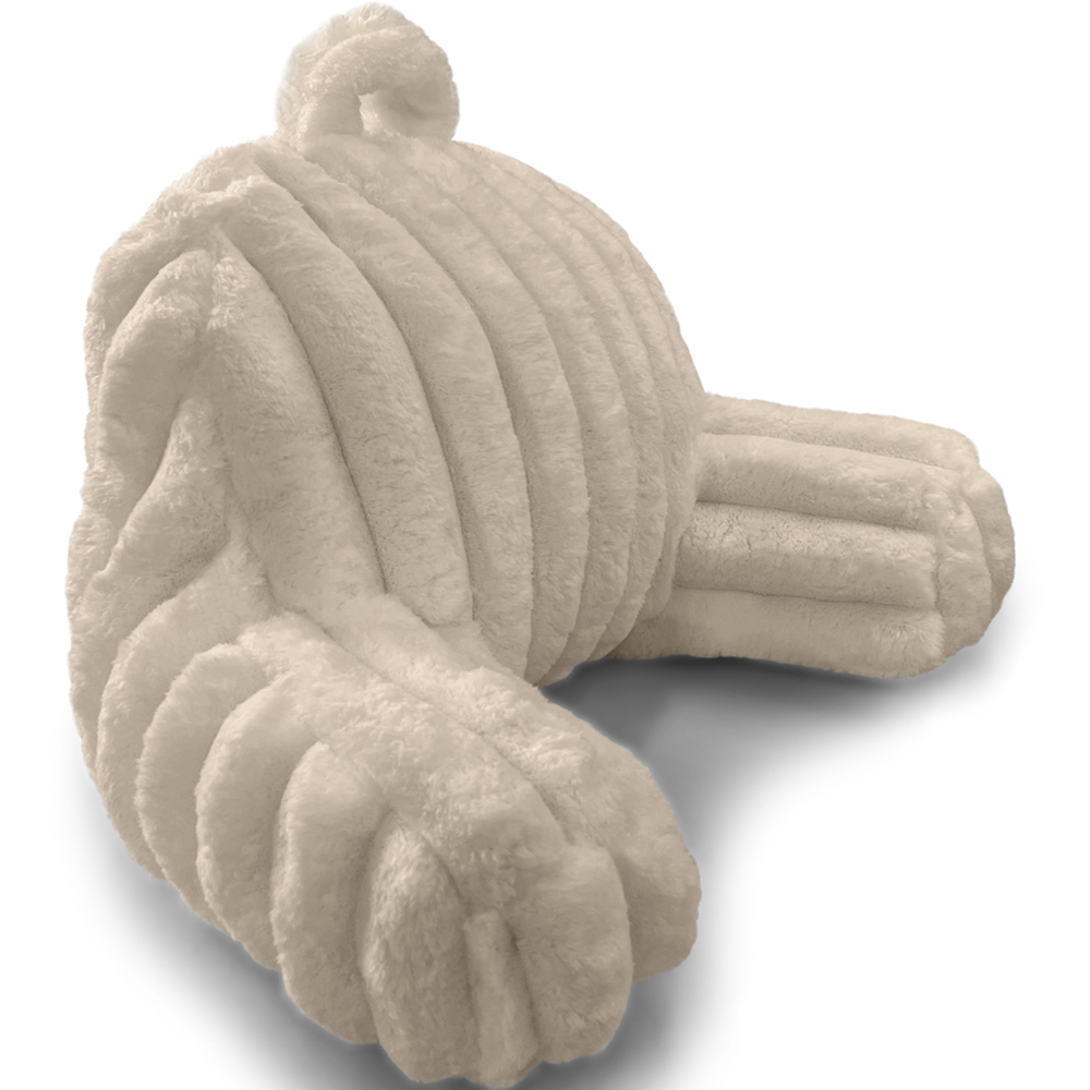 Velosso Beige Jumbo Cord Back Pillow 65 x 55cm Image 3