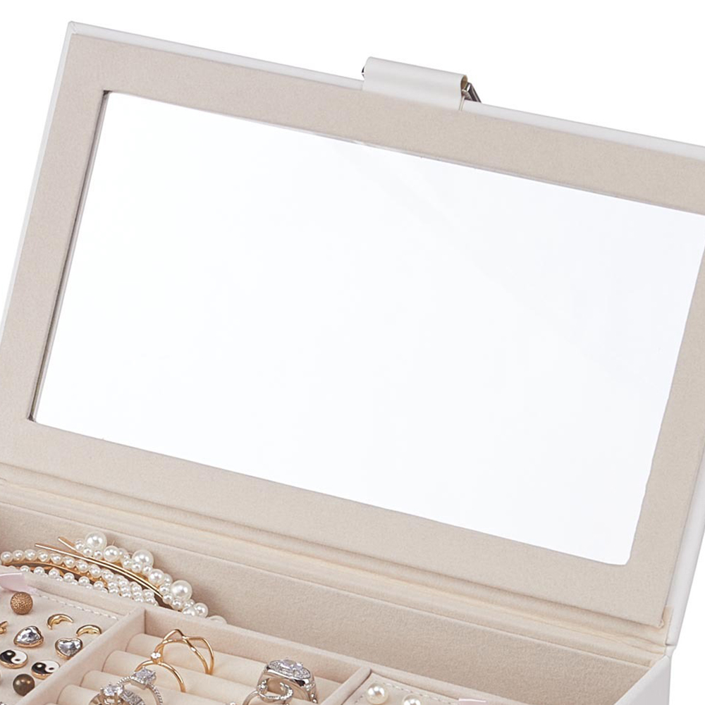 H&O Direct 4 Tier White Jewellery Box Image 4