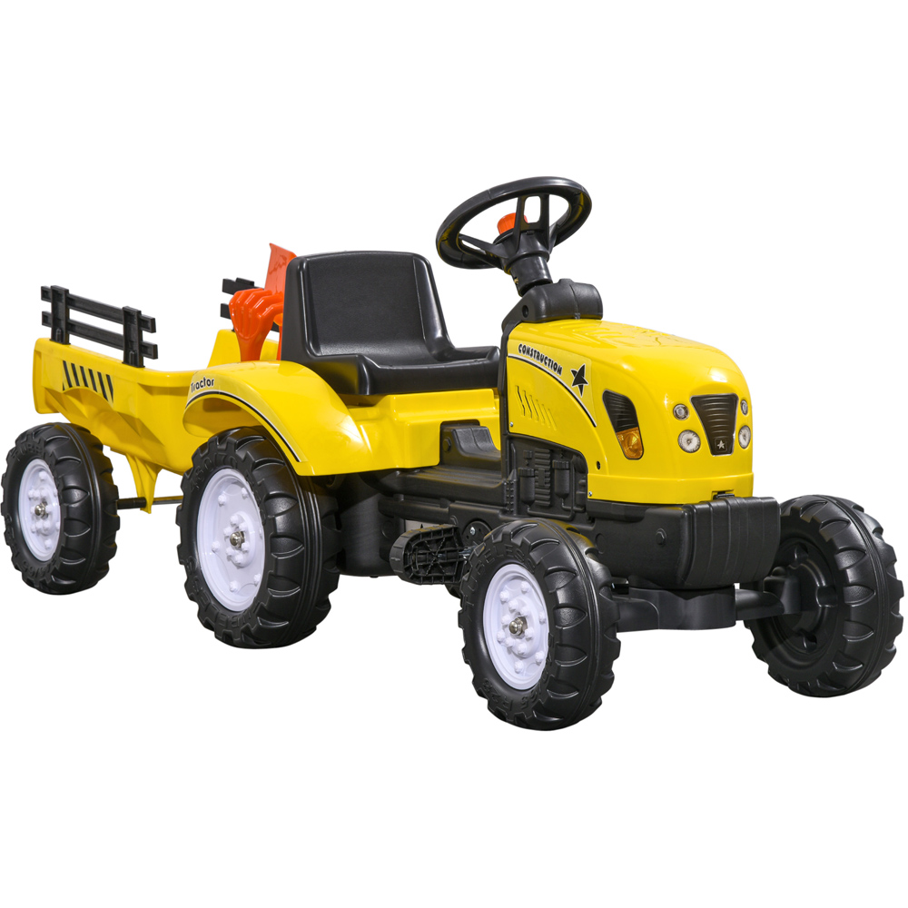 Tommy Toys Pedal Go Kart Kids Ride On Tractor Yellow Image 1