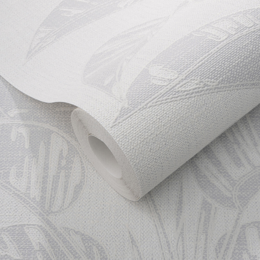 Erismann Largo Leaf Grey Wallpaper Image 2