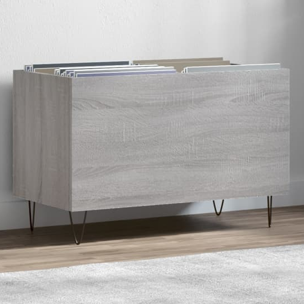 vidaXL Grey Sonoma Record Cabinet Image 1