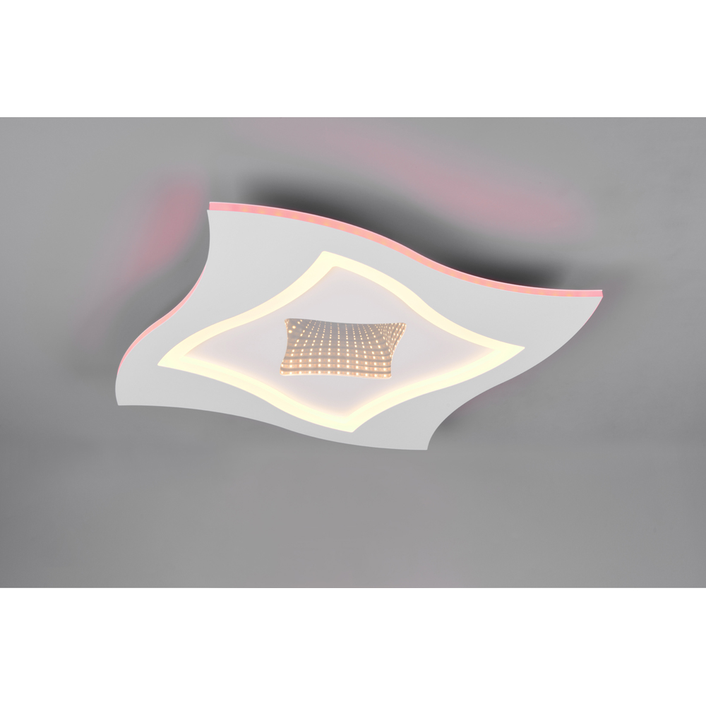 TRIO Klint Matt White LED Ceiling Light Image 4