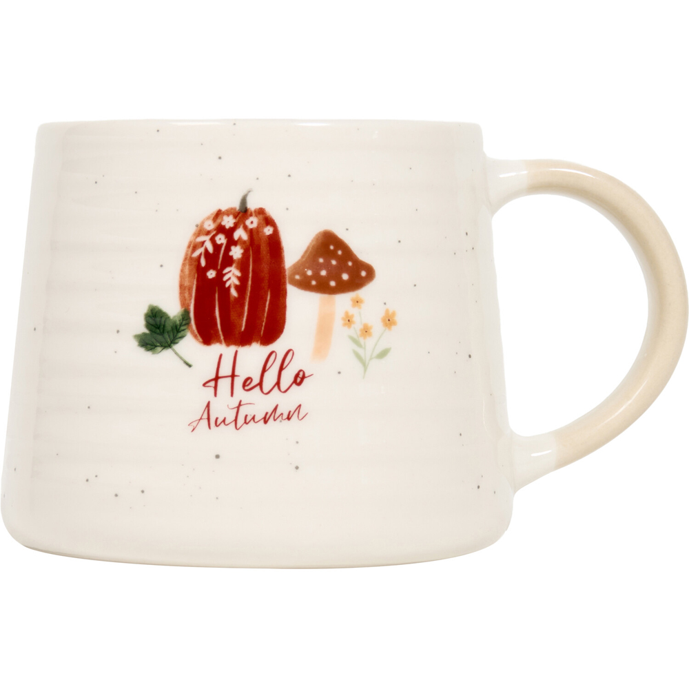 Autumn Print Ribbed Mug Image 2