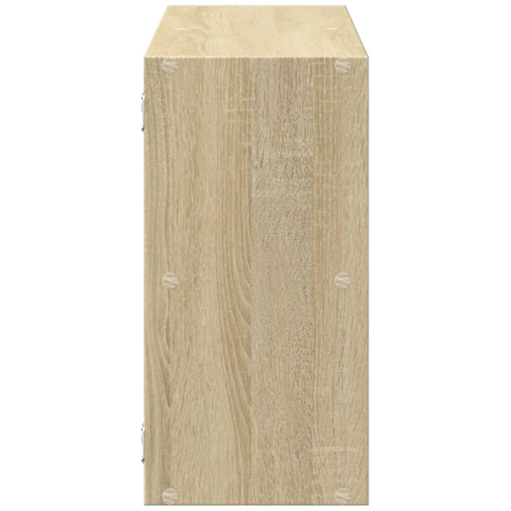 vidaXL 5 Open Shelf Sonoma Oak Wall Shelf Image 4