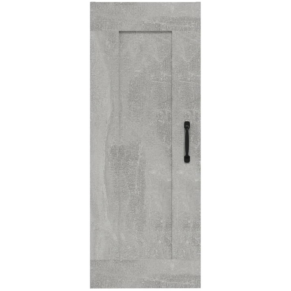 vidaXL Single Door Concrete Grey Wall Cabinet Image 4