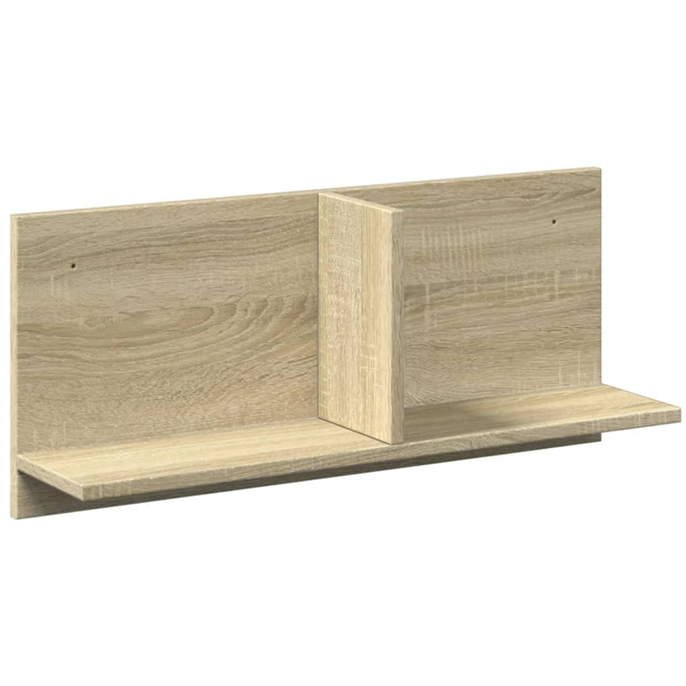 vidaXL 2 Shelf Sonoma Oak Wall Cabinet Image 1