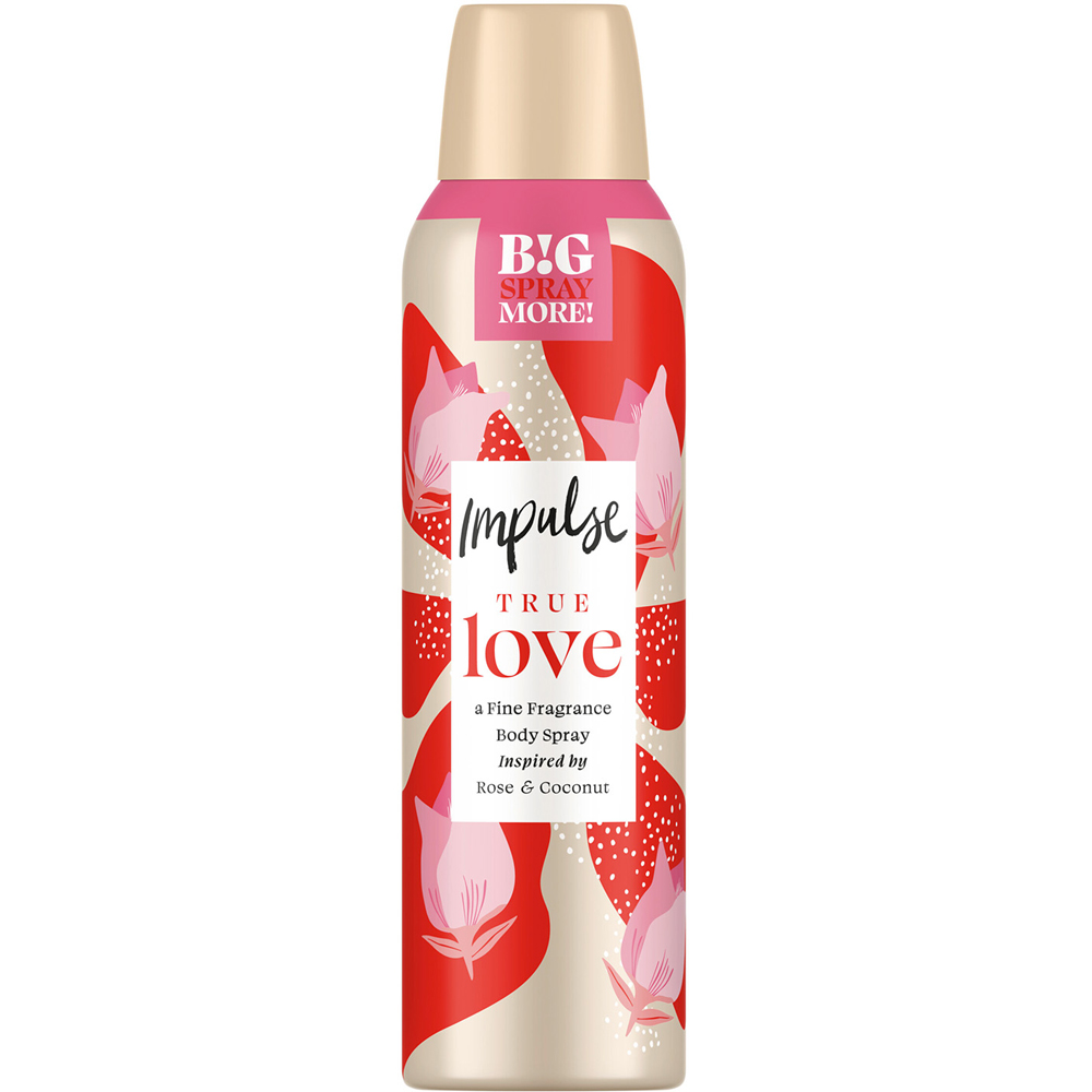 Impulse True Love Blend of Natural Scents Body Spray Deodorant 150ml 6 Pack Image 3