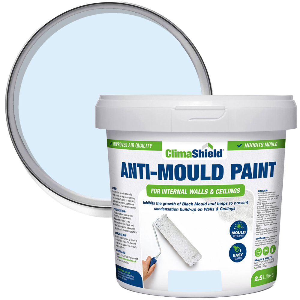 SmartSeal Frosted Blue Anti Mould Paint 2.5L Image 1