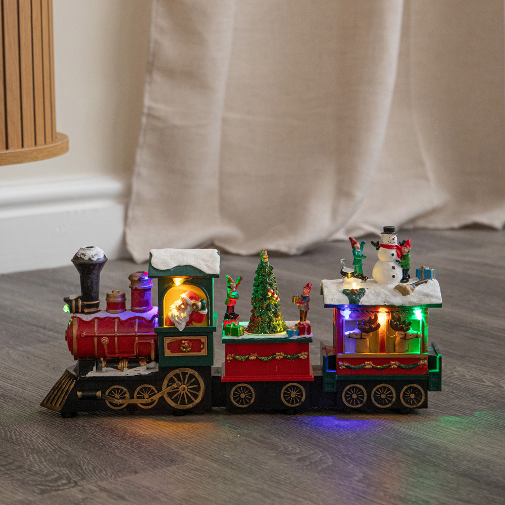 Samuel Alexander LED Light Musical Choo Choo Snow Scene Christmas Train 34cm Image 3