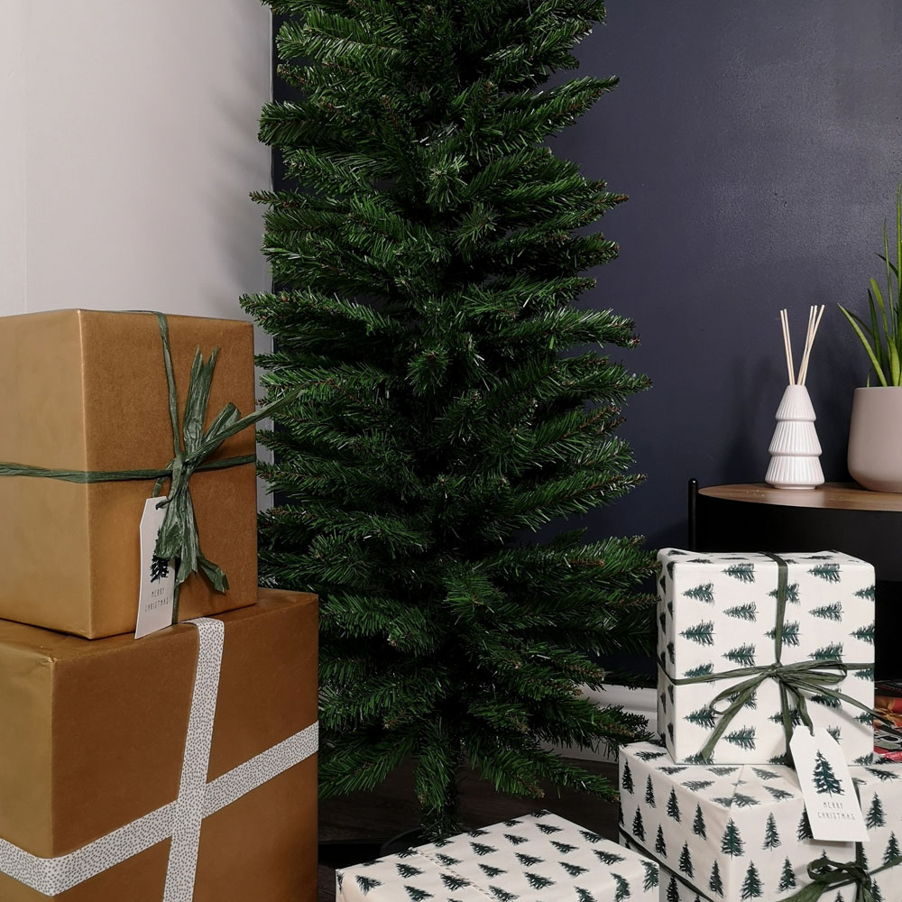 Samuel Alexander Green Pencil Slim Artificial Christmas Tree 6ft Image 4