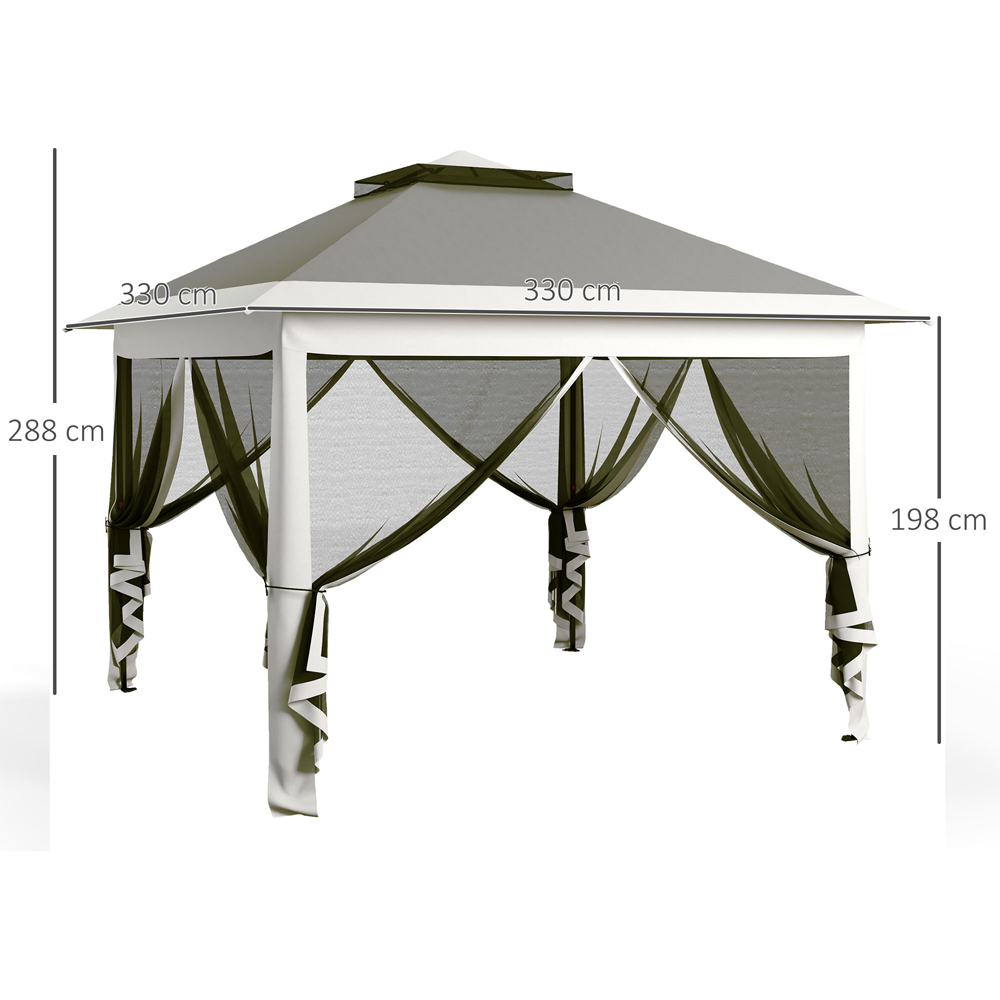 Outsunny Dark Grey Pop Up Gazebo Image 7