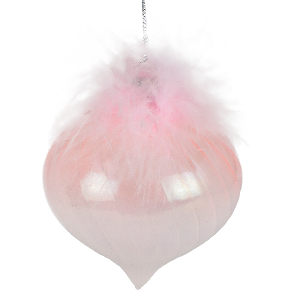 Ombre Blush Feather Topped Onion Image 1